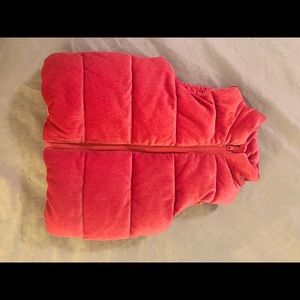 Hot pink puffy vest